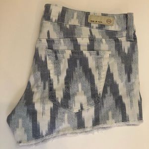 AG Ikat Jean Shorts, NWOT